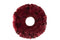 WREATH DECO FEATHERS BORDEAUX