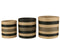 J-Line bijzettafel Leo Spiegel - ijzer - goud - set van 3