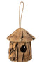 J-Line Vogelkast Rond Hout Bruin