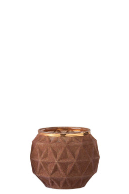 TLH VELVET BALL GLASS OCHRE L
