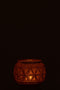 TLH VELVET BALL GLASS OCHRE L