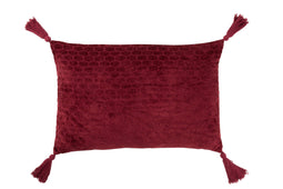 CUSHION PATTERN RECT COT D RED