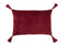 CUSHION PATTERN RECT COT D RED
