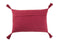 CUSHION PATTERN RECT COT D RED