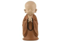 J-Line Monnik Ketting Poly Bruin
