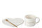 J-Line Oh Bonjour deurmat voor binnen & buiten - kokosvezel - naturel/wit - woonaccessoires