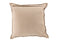 CUSHION BORDER SQ LEATH L GRY