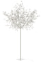 TREE LEAV GLI+LED MET SILV XL