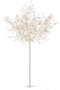 TREE LEAV GLI+LED MET SILV XL