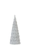 J-Line Kerstboom Magnesia - polyresin - zilver - medium