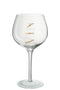 J-Line wijnglas - glas - goud - 6 stuks