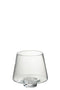 J-Line windlicht Oli - kaarshouder - glas - transparant - large -