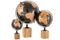 WORLD GLOBE ON FOOT WD BL/BR L