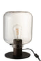 TABLELAMP KIYU GLA/STE TRA/BL