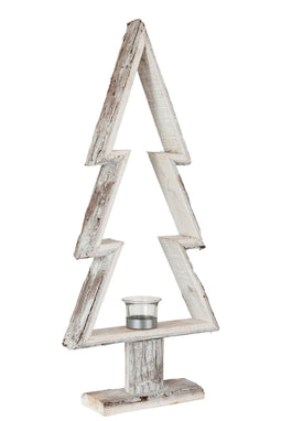 TLH XMAS TREE WD BROWN/WH L