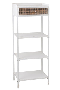 RACK 1 DRAWER+3 SHELVES MET WH