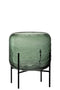 J-Line vaas Rond Oneffen - glas - groen - small