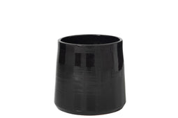 J-Line bloempot Rond - keramiek - zwart - large - Ø 28.00 cm