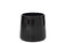 J-Line bloempot Rond - keramiek - zwart - large - Ø 28.00 cm