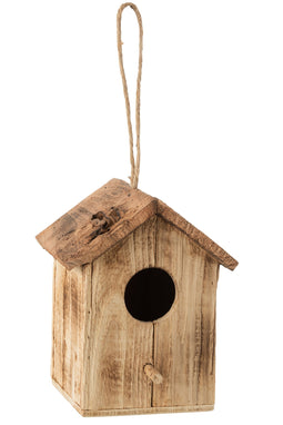 J-Line Vogelkast Basis Hout Beige