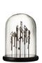 J-Line stolp Sleutels - glas - donkerbruin - medium