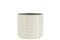 J-Line bloempot Blinkend Vierkant - keramiek - wit - large - Ø 17.00 cm