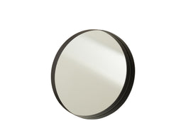 MIRROR ROUND BORDER METAL BL M