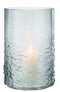 J-Line windlicht Zee - Kaarsenhouder - glas - blauw - large