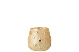 TLH STAR GLASS ANTIQUE GOLD S