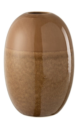 VASE BARBARA CERAMIC BROWN L