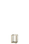 J-Line kaarshouder - glas/metaal - brons - small