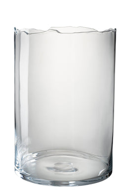 J-Line windlicht Onregelmatige Rand - glas - transparant