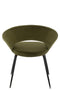 CHAIR ROUND HOLE MET/TEX GRN