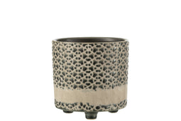 FLOWERPOT MOSAIC GRY GRY/BLU M