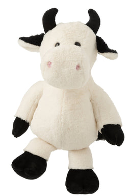COW PLUSH ECRU/BLACK XL