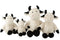 COW PLUSH ECRU/BLACK XL