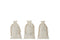 J-Line zak - textiel - wit - medium - 3 stuks