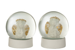 WATER GLOBE ANG POL WH/GD ASS2