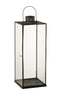 LANTERN HIGH GLASS/MET BLACK
