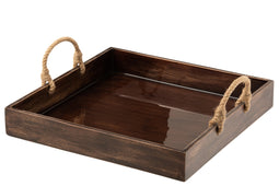 TRAY LEVER MANGO WOOD BROWN