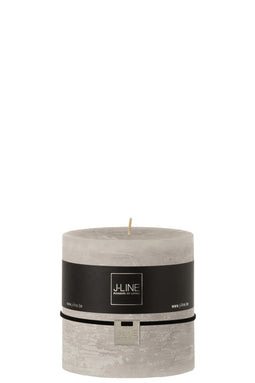 CYL CANDLE LIGHT GREY75H