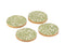 J-Line Bloempot Bistro - cement - naturel - Ø 26 cm - 2 stuks