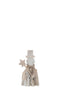 J-Line figuur+ Ster Winter - hout - wit - small