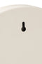 MIRROR ROUND BORDER METAL WH M