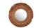 J-Line spiegel Hangend Rond - rotan - bruin