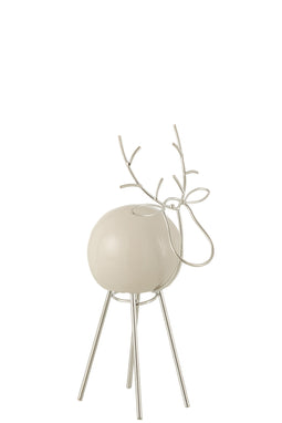REINDEER MODERN POR WH/SILV S