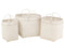S/3 BASKETS SQUARE RATTAN WH