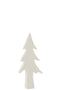 J-Line Kerstboom - keramiek - wit - medium
