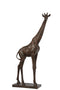 J-Line figuur Giraf - polyresin - bruin - small