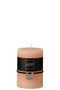 J-Line cilinderkaars - perzik - 42U - medium - 6 stuks